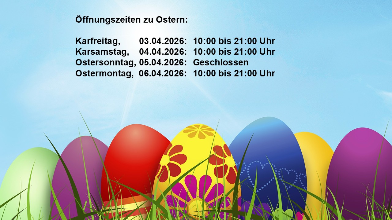 Öffnungszeiten zu Ostern